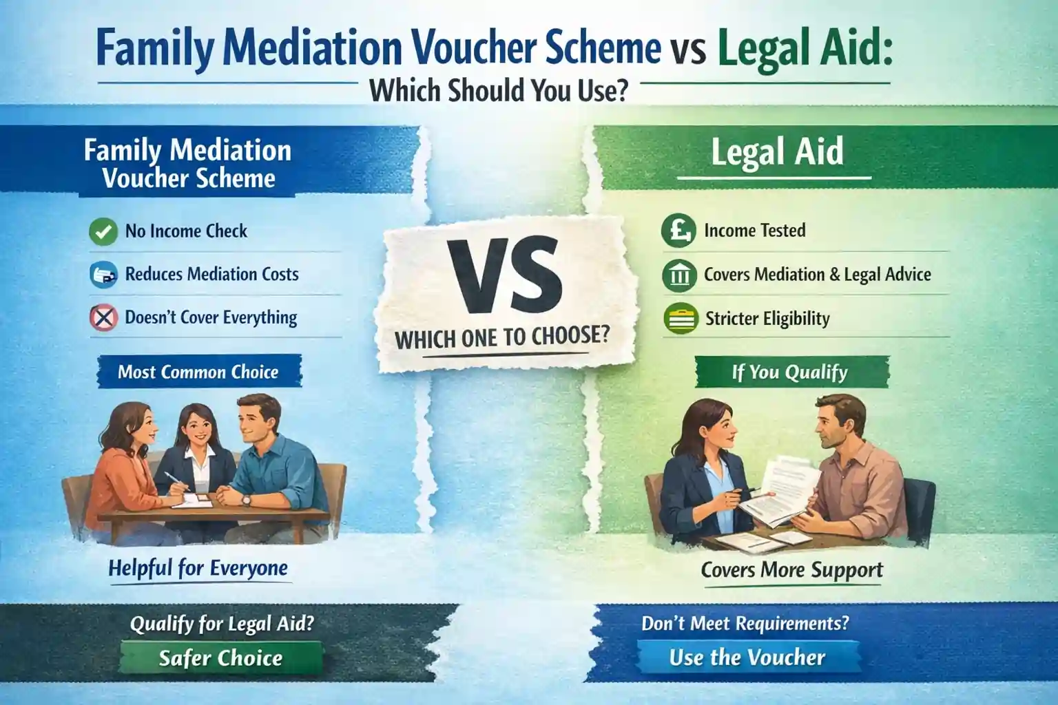 Family Mediation Voucher Scheme vs Legal Aid: Which Should You Use Wisbech?