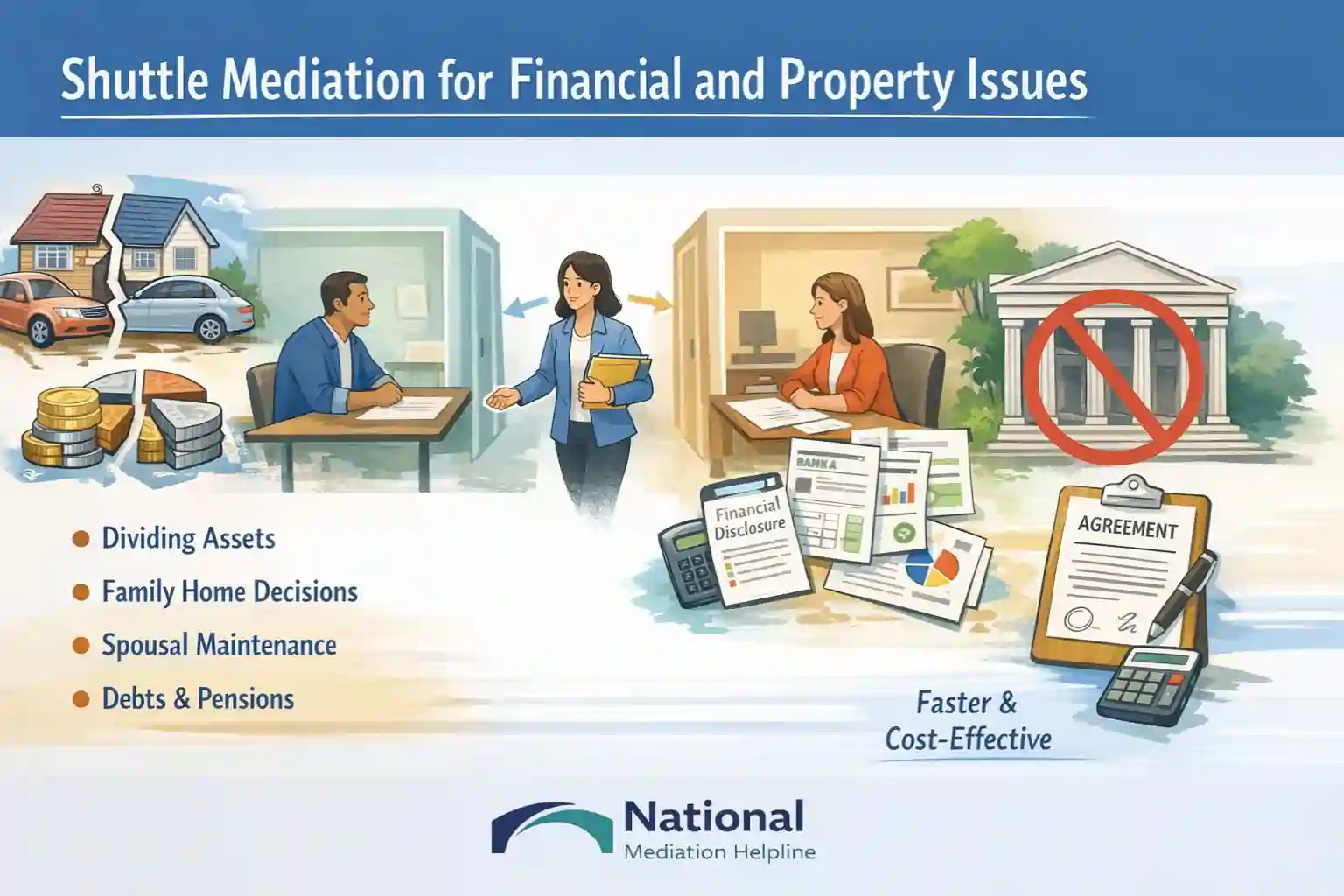 Shuttle Mediation for Financial and Property Issues Wisbech